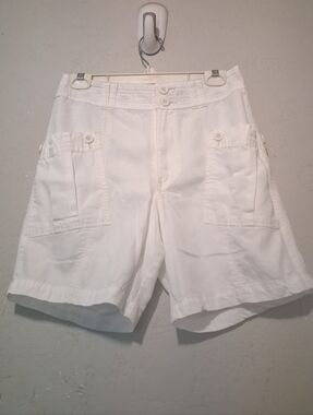 Sundance White Short‎ Sz4 Pockets Women Casual Beach Summer
